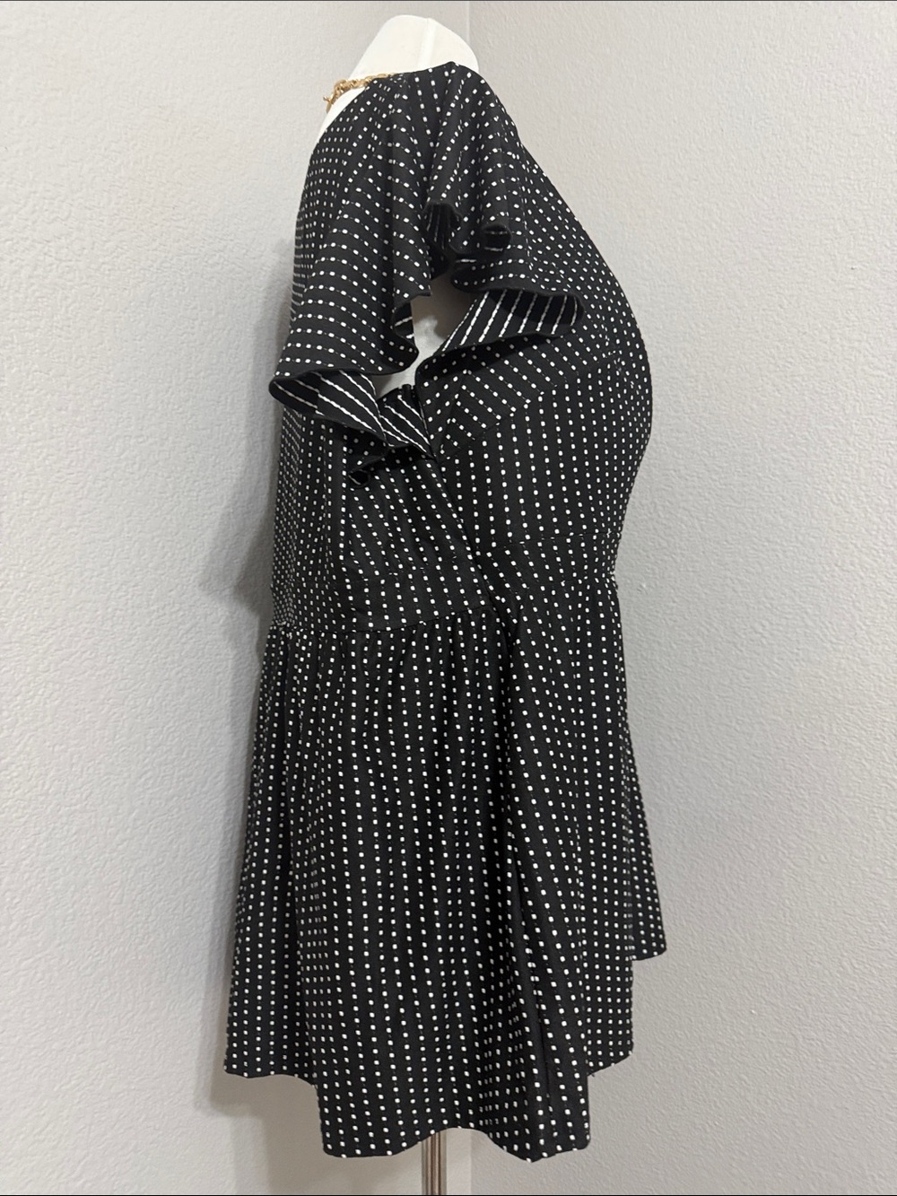 Swim by Cacique Black and White Polka Dot Swim Top Plus Size 28 - Picture 6 of 10